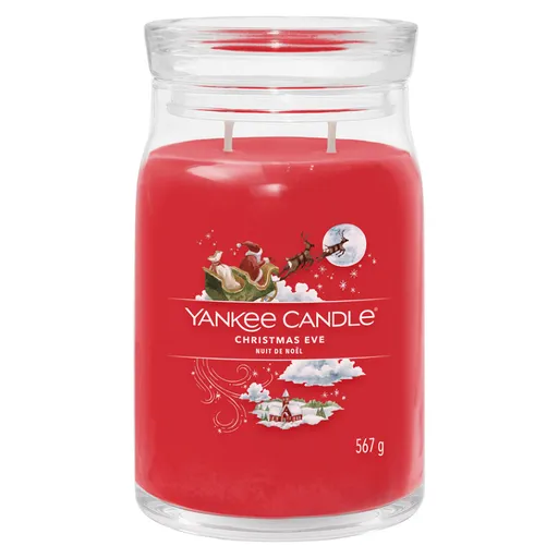 YANKEE CANDLE Signature Vonná sviečka veľká 2 knôty Christmas Eve 567 g
