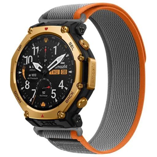 NYLON COLOR Vymeniteľný remienok pre Amazfit T-Rex 3 Pro 48mm ORANGE-GREY