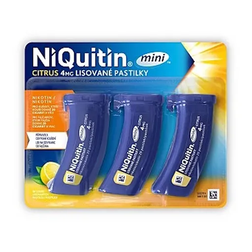 NIQUITIN Mini citrus 4 mg 60 pastiliek