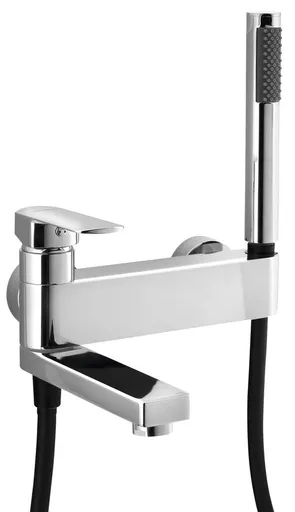 SAPHO - MIXONA nástenná vaňová batéria s ručnou sprchou, otočné ramienko, chróm MG110