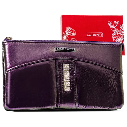 Veľká dámska peňaženka na zips a prívesok na kľúče v cene - Lorenti