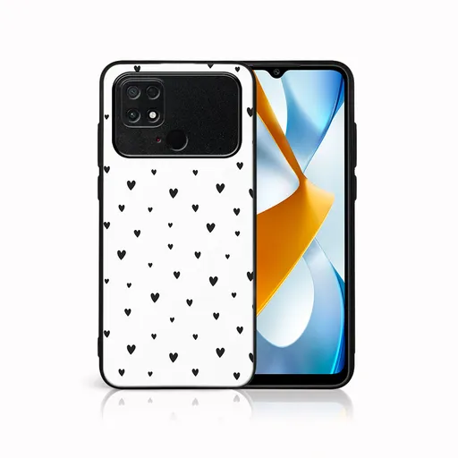 MY ART Ochranný kryt pre Xiaomi Poco C40 BLACK HEARTS (167)