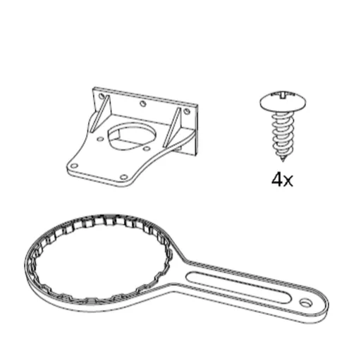SAT náhradný kľúč, držiak a skrutky k filtru