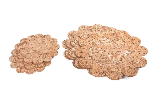 MAKRO - Podložka korok Kytička 4 + 4 ks