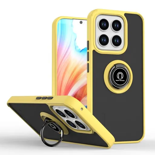 SHADOW Ochranný kryt s držiakom Honor X8c žltý