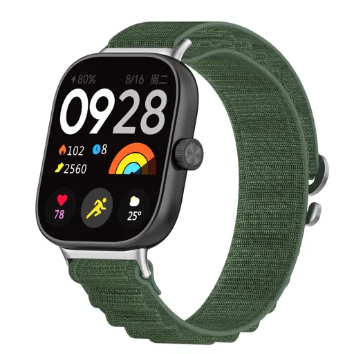 NYLON Vymeniteľný remienok pre Xiaomi Redmi Watch 5 zelený