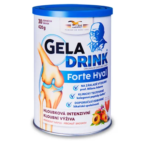 GELADRINK Forte Hyal nápoj broskyňa 420 g