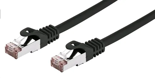 C-TECH Kábel patchcord Cat6, FTP, čierny, 2m