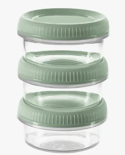 CURVER Set dóz na omáčku Smart To Go  Eco  3x0,15L | svetlozelená