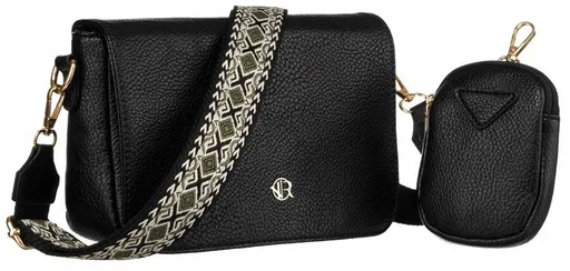 Dámska messenger taška z ekokože s prídavnou kabelkou na mince - Rovicky