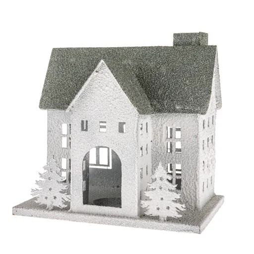 Kovový svietnik Green House, 26 x 17 x 25,5 cm, 25 cm