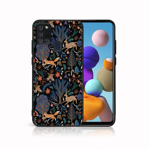 MY ART Obal s vianočným dizajnom Samsung Galaxy A21s WINTER (071)