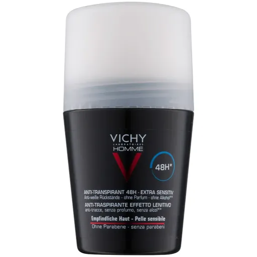 Vichy Homme Deodorant antiperspirant roll-on bez parfumácie 48h 50 ml
