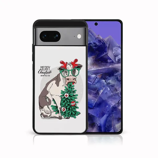 MY ART Kryt s vianočným dizajnom Google Pixel 8a MERRY CHRISTMAS (074)