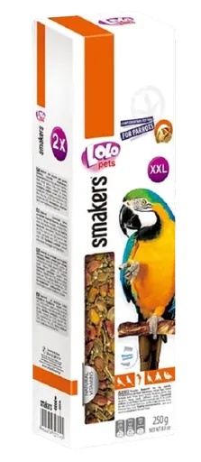 Lolo Pets Smakers Tyčinky XXL pistáciové pre velké papagáje 250 g
