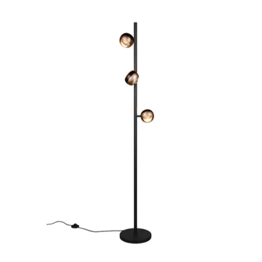 Stojaca lampa Trio Select Orbit čierna 444410332
