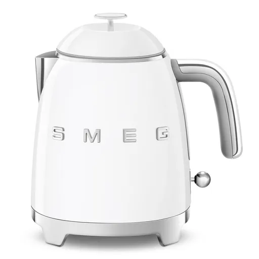 Smeg KLF05WHEU, mini rýchlovarná kanvica, 0, 8 l / 3 šálky, 1400 W, štýl 50. rokov, biela