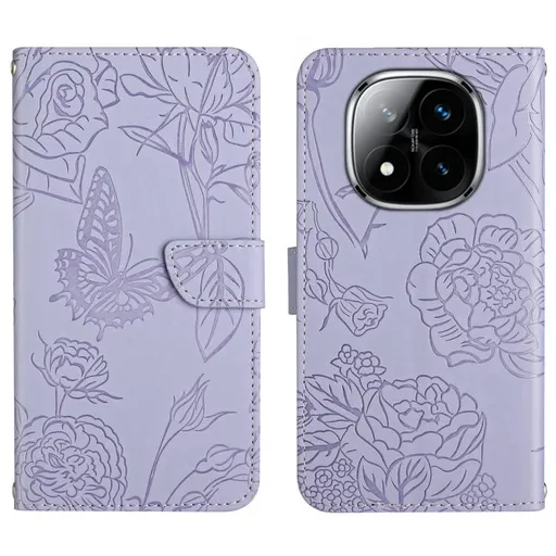 ART BLOSSOM Peňaženkový obal pre Xiaomi Redmi Note 14 Pro fialový