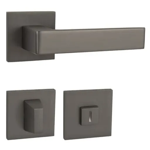 Kľučka Naturel Hit titán matná WC kľúč HITHRSQ6TWC