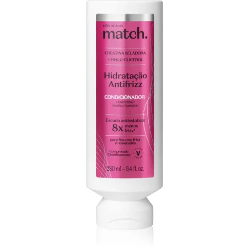 oBoticário Match. Anti-Frizz hydratačný kondicionér proti krepateniu 280 ml