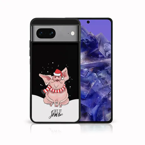 MY ART Kryt s vianočným dizajnom Google Pixel 8a LET IT SNOW (075)
