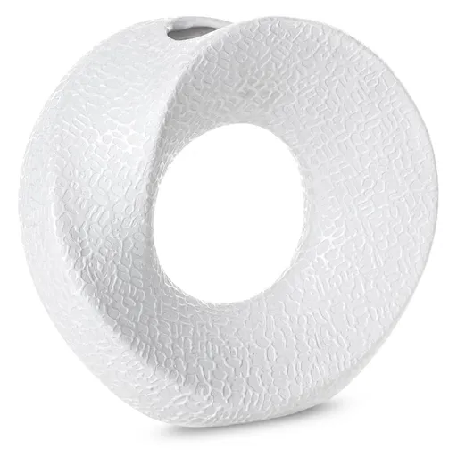 ArtFir Keramická váza RISO 6 | biela 23 x 9 x 22 cm