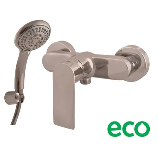 Sprchová batéria RAV SLEZÁK Nil so sprchovacím setom 150 mm metal grey NL181.5/1MGL