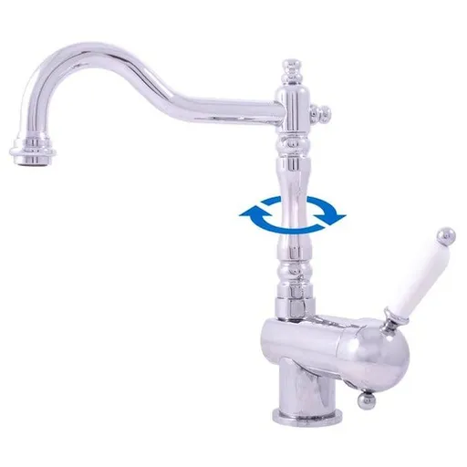 RAV SLEZÁK Labe drezová batéria s otočným ramienkom chróm l508.0/8 L508.08