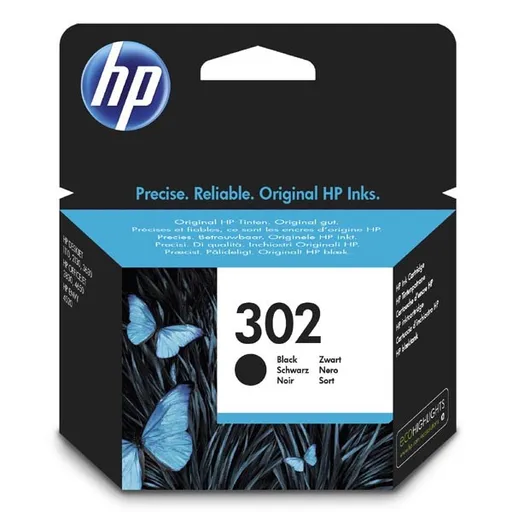 HP ink F6U66AE, HP 302, black, blistr, 190 str., 3.5ml, HP OJ 3830,3834,4650, DJ 2130,3630,1010, Envy 4520