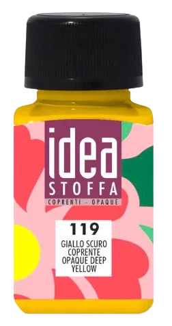 MAIMERI IDEA STOFFA - Farby na textil 119 - opaque deep yellow, 60 ml