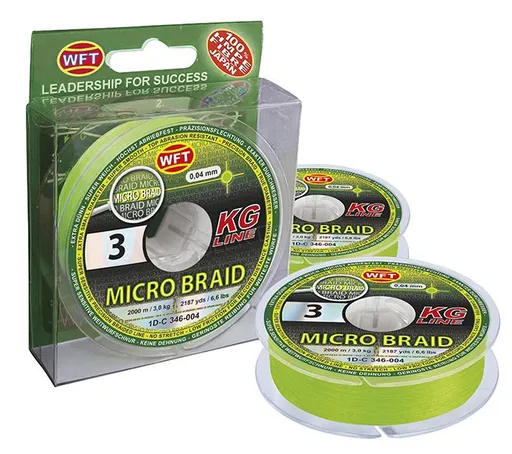 Wft splietaná šnúra micro braid kg line 150 m - 0,06 mm 3,5 kg