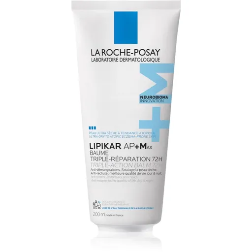 La Roche-Posay Lipikar AP+Max Balm ošetrujúci telový balzam pre veľmi suchú citlivú a atopickú pokožku 200 ml