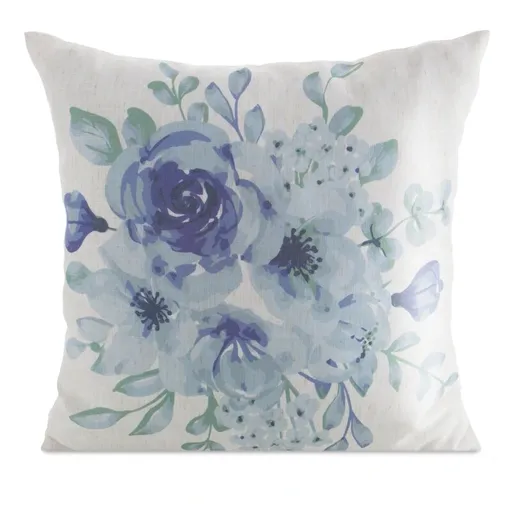 ArtFir Obliečka na vankúš LEN 45 | biela/fialová 45 x 45 cm