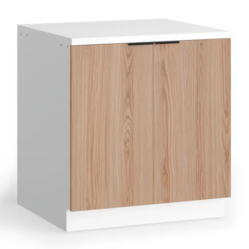 Blumfeldt WoodVista spodná skrinka drezu, Robustná, Soft-Close závesy, Hliníkové rukoväte