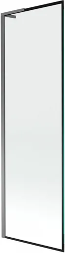 MEXEN/S - Next L vaňová zástena FIX 60 x 150, čierna vzor, grafit metal 895-060-000-03-70-95