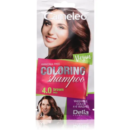 Delia Cosmetics Cameleo Coloring Shampoo tónovací šampón na vlasy odtieň 4.0 Brown 40 ml