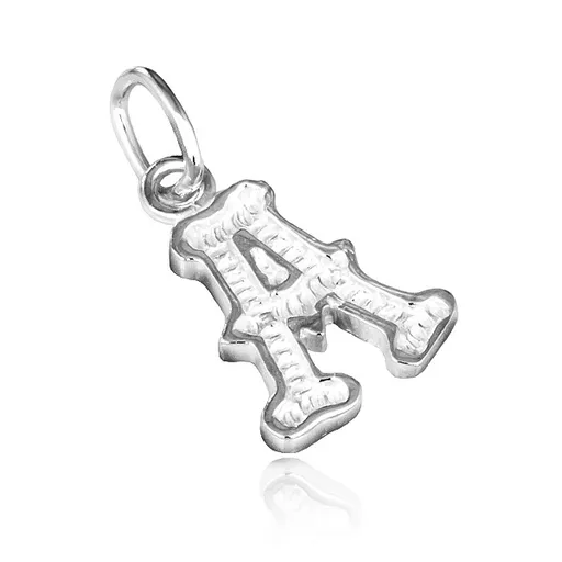 Strieborný prívesok 925 - písmeno A s dekoráciou