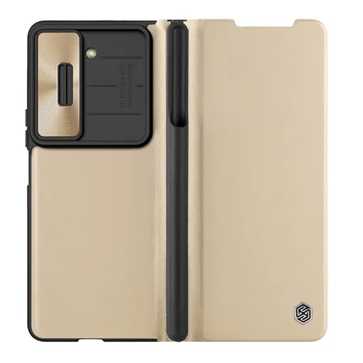 NILLKIN QIN LEATHER Samsung Galaxy Z Fold5 5G zlatý