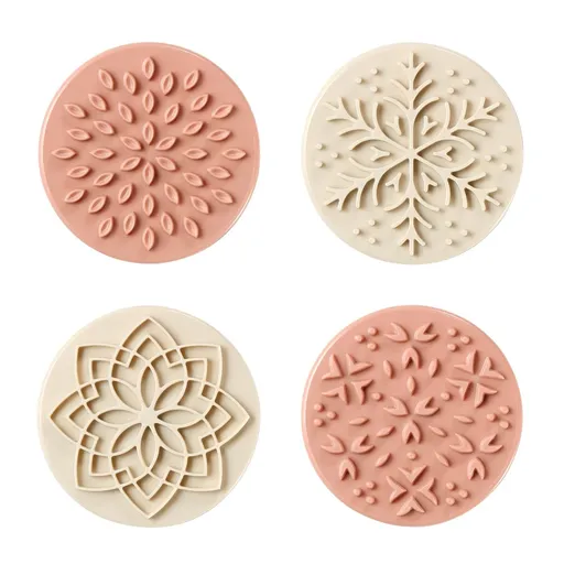 Dekorovacie razítka na sušienky a perníčky DELÍCIA, súprava 4 ks