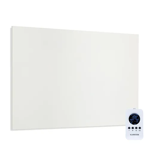 Klarstein Wonderwall Air Infinite, infračervený ohrievač, 90 x 60 cm, 580 W, na stenu, diaľkový ovládač, biely