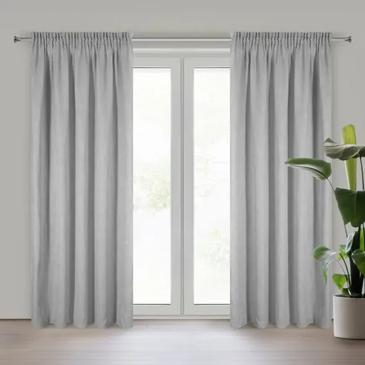 ArtFir Záves JUDITH P | strieborná 140 x 300 cm