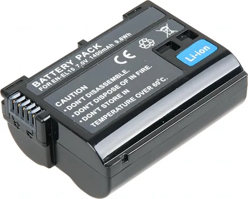 Batéria T6 Power Nikon EN-EL15, EN-EL15a, EN-EL15e, EN-EL15b, 1400mAh, 9,8Wh