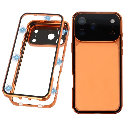 Magnetický kryt 360 pre Apple iPhone 17 Pro oranžový