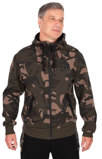 Fox mikina camo full zip premium 310 hoodie - xl