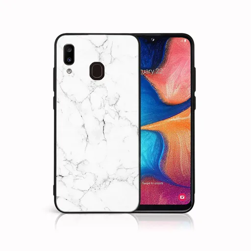 MY ART Ochranný obal pre Samsung Galaxy A20e WHITE MARBLE (144)