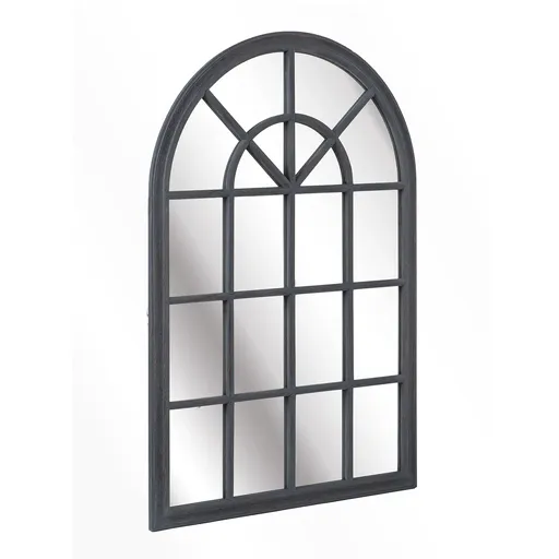 Casa Chic Savile, francúzske zrkadlo vo vzhľade okna, drevený rám, 120 x 80 cm