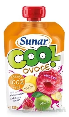 Sunar COOL ovocie Malina, Banán, Jablko, 120g