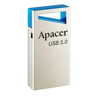 Apacer USB flash disk, USB 3.0, 64GB, AH155, strieborný, AP64GAH155U-1, USB A, s poutkom, DOPRODEJ