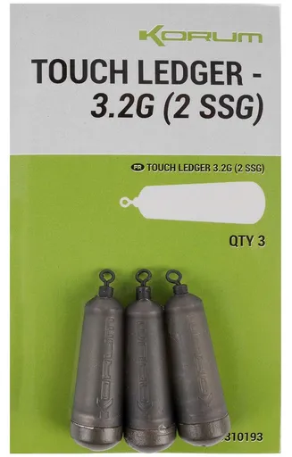Korum záťaž touch ledger 3,2 g 3 ks