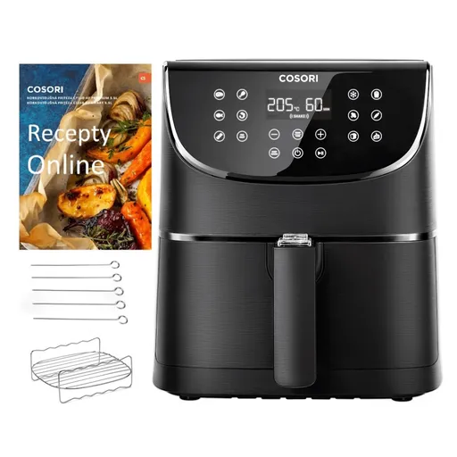 COSORI CP158-AF premium 5.5 L čierna teplovzdušná fritéza